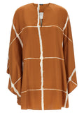Kiton Brown Silk Blouse