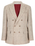 Brunello Cucinelli Gray Linen Blazer