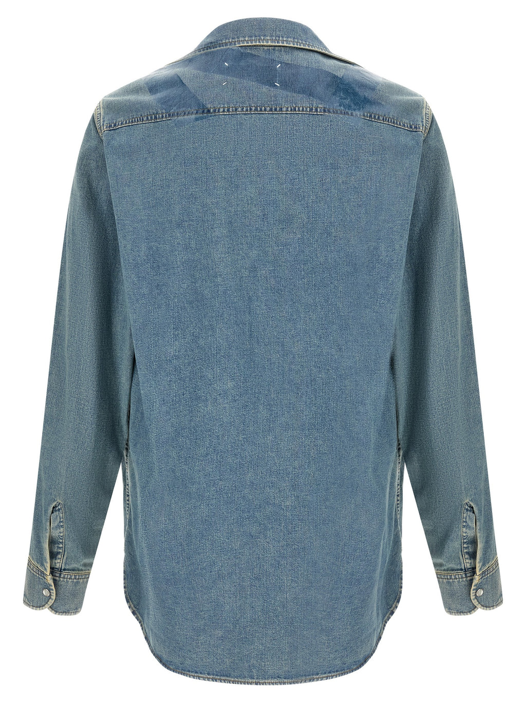 Maison Margiela Blue Cotton Blouse