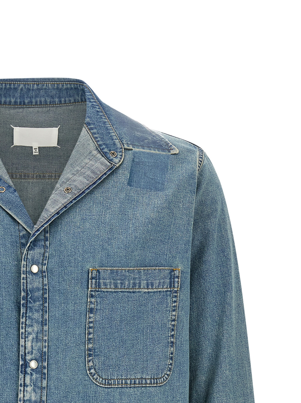 Maison Margiela Blue Cotton Blouse