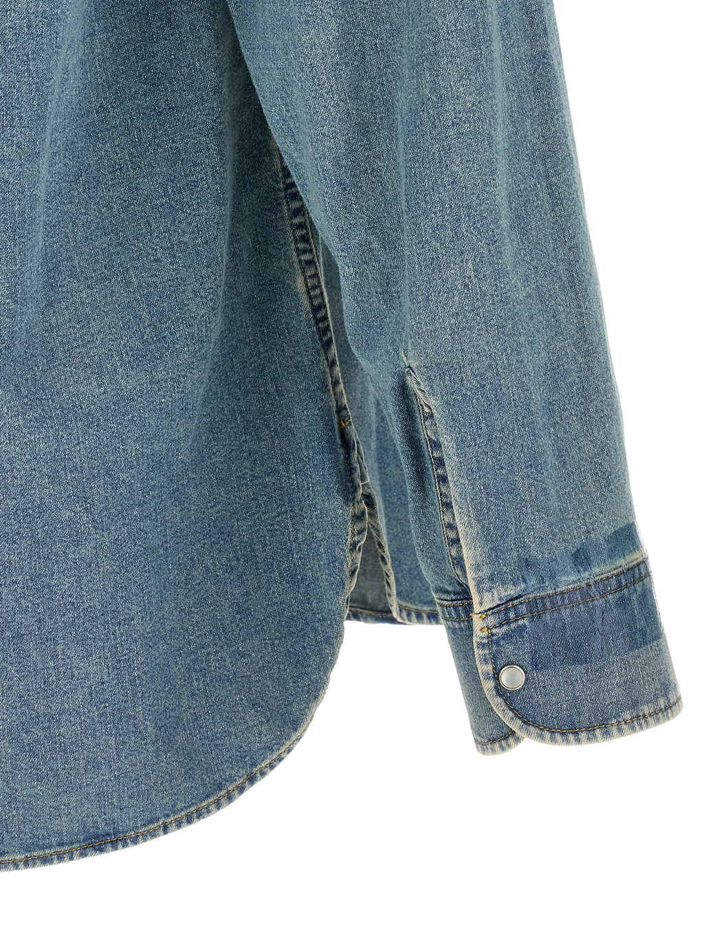 Maison Margiela Blue Cotton Blouse