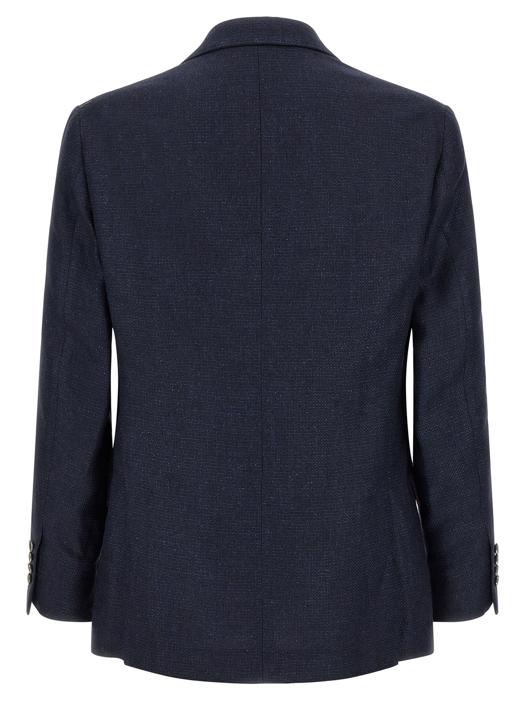Brunello Cucinelli Blue Silk Two-Piece Suit