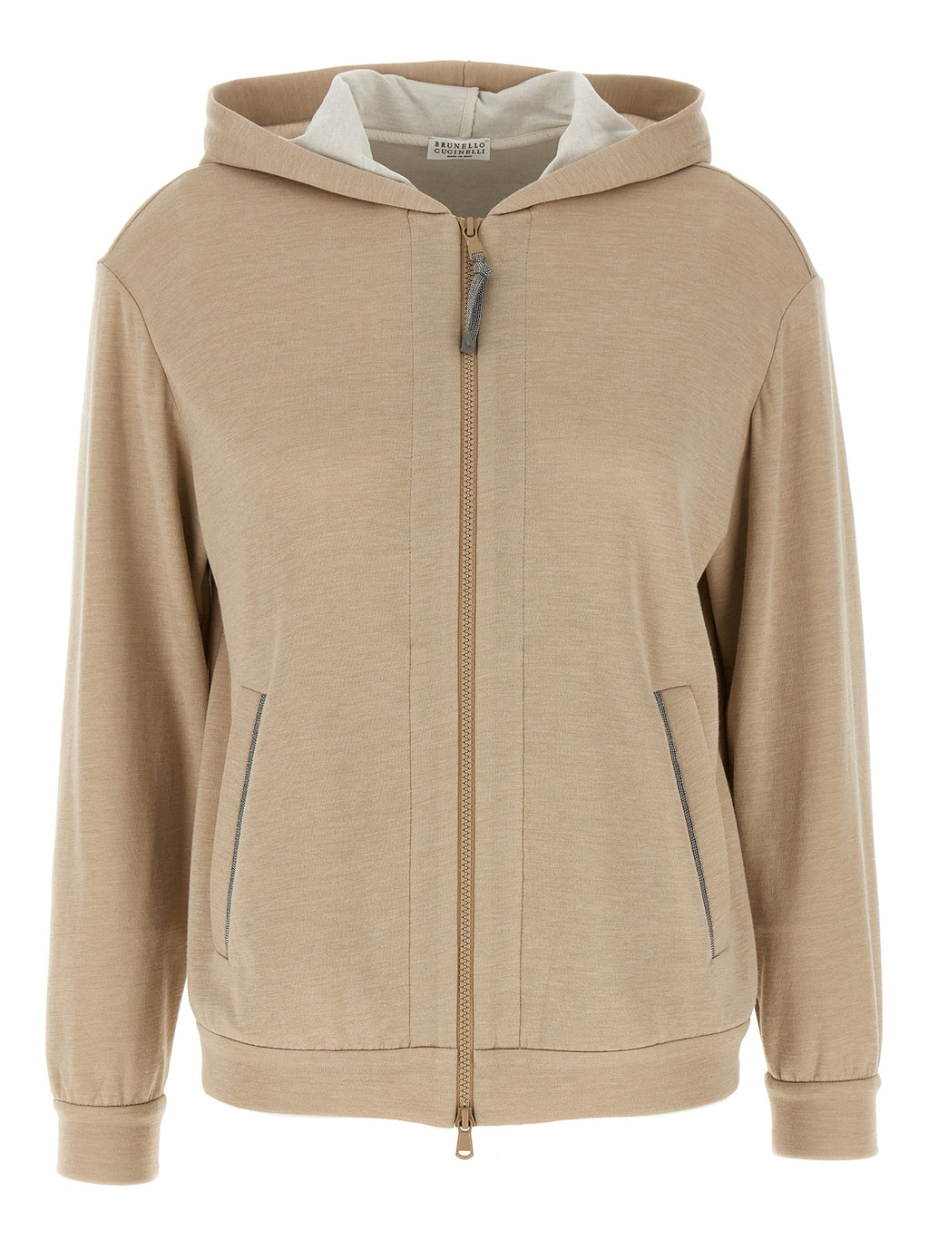 Brunello Cucinelli Beige Cotton Cardigan