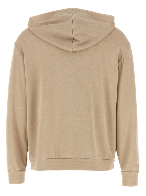 Brunello Cucinelli Beigefarbener Cardigan aus Baumwolle