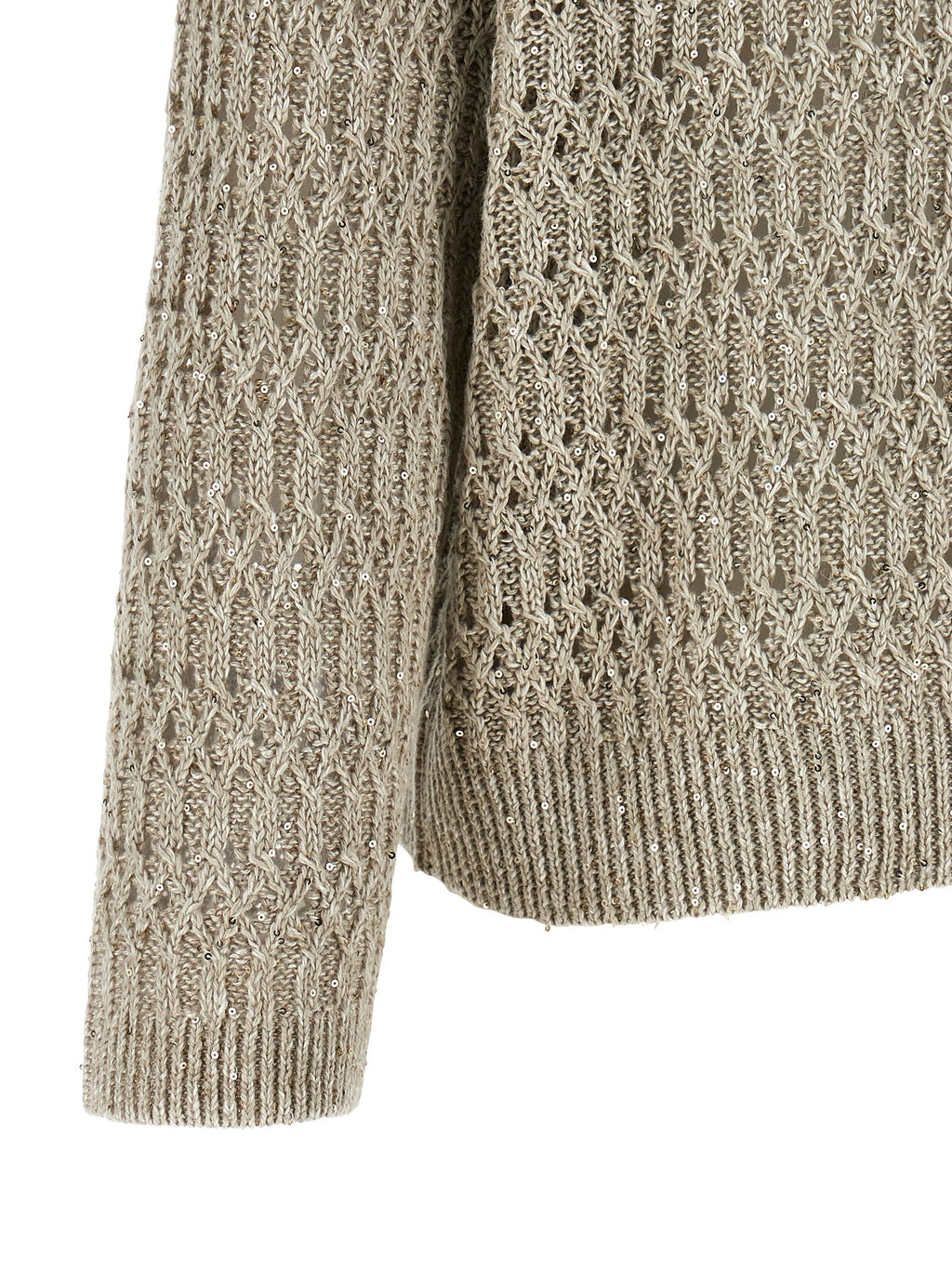 Brunello Cucinelli Beige Linen Cardigan