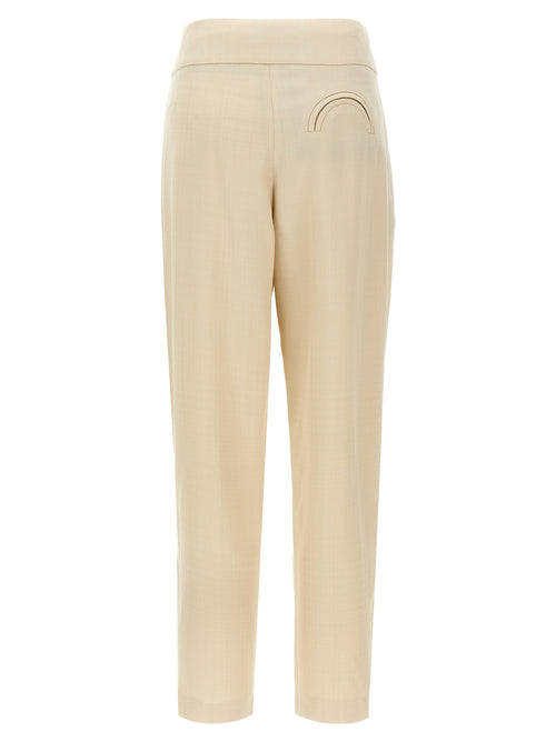 Blazé Milano Beige Viskose-Anzughose
