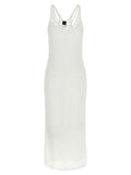 PINKO White Polyester Long Dress