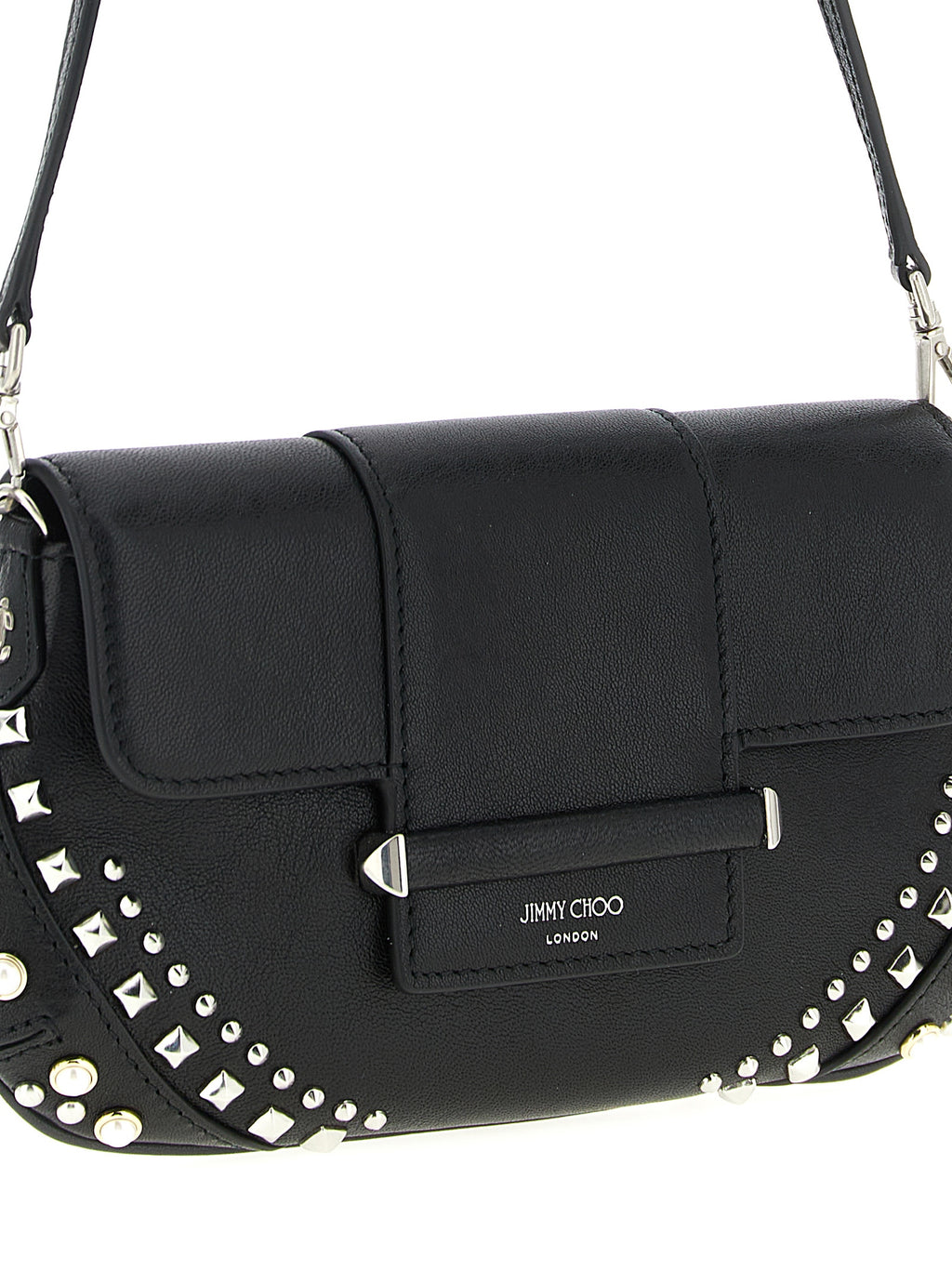 Jimmy Choo Black Lamb Leather Cardholder