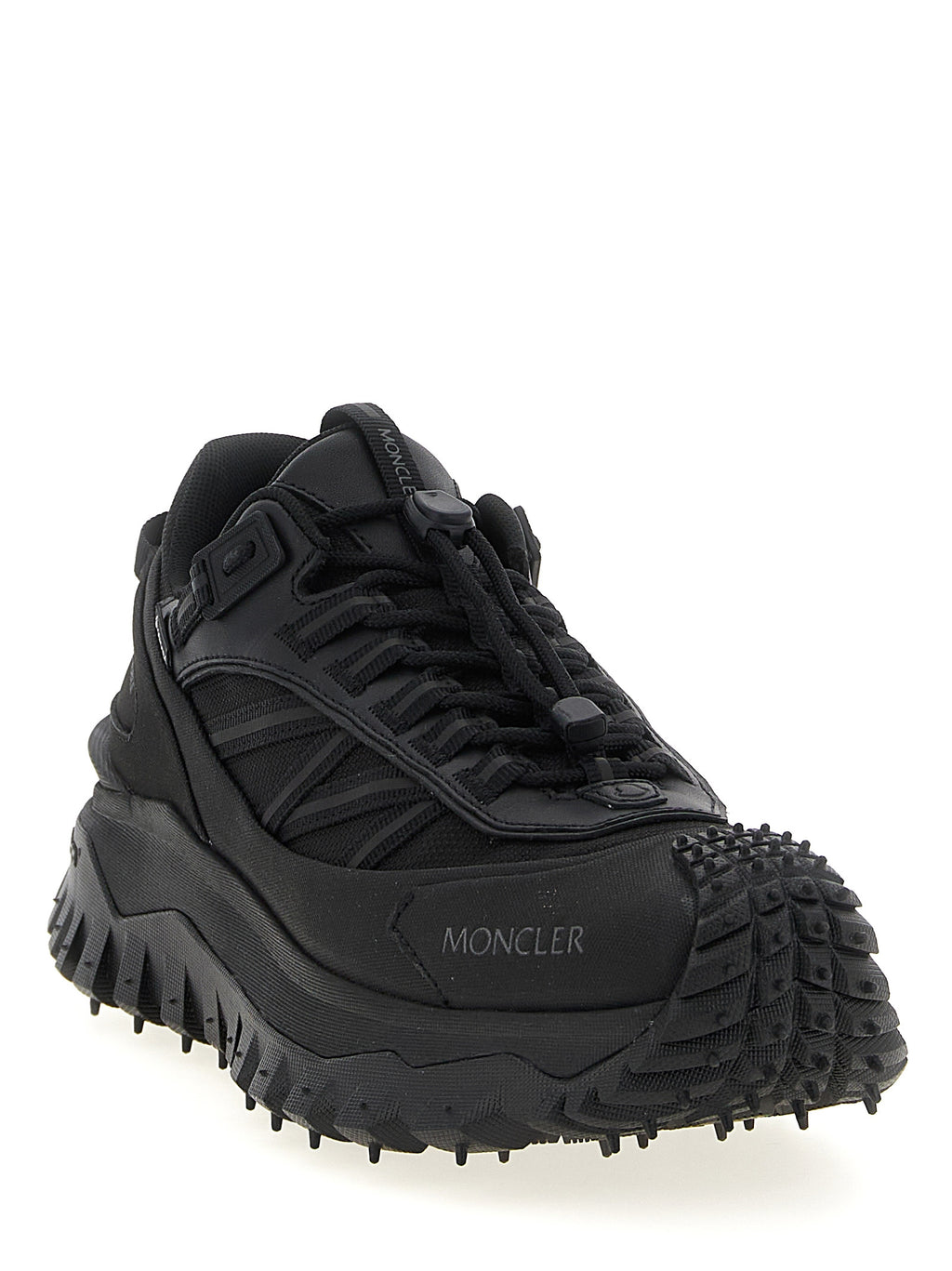 Moncler Black Polyamide Athletic Sneakers