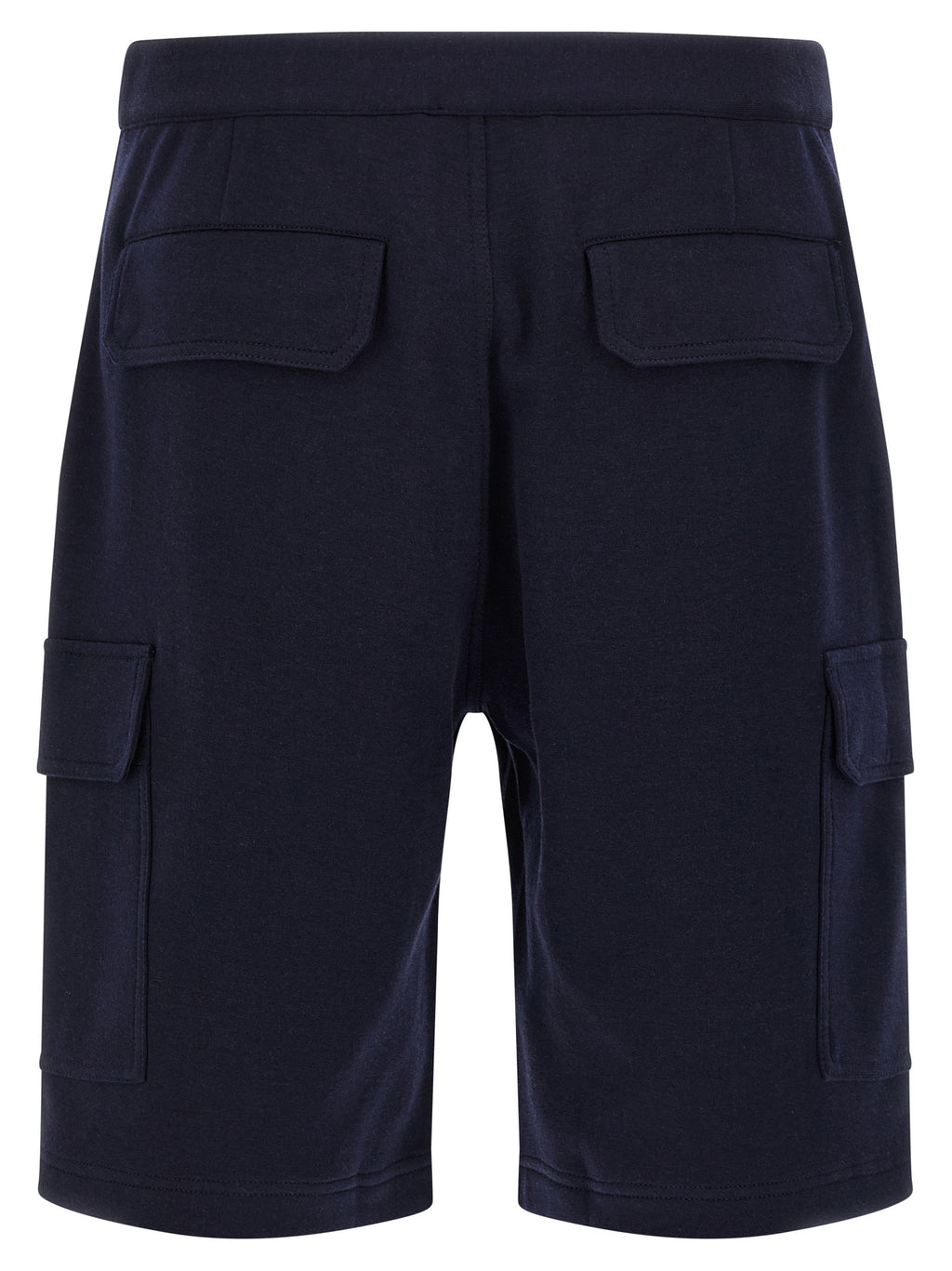 Brunello Cucinelli Blue Cotton Bermuda Shorts