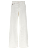 Agolde White Cotton Jeans Denim