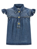 Ganni Blue Denim Shirt