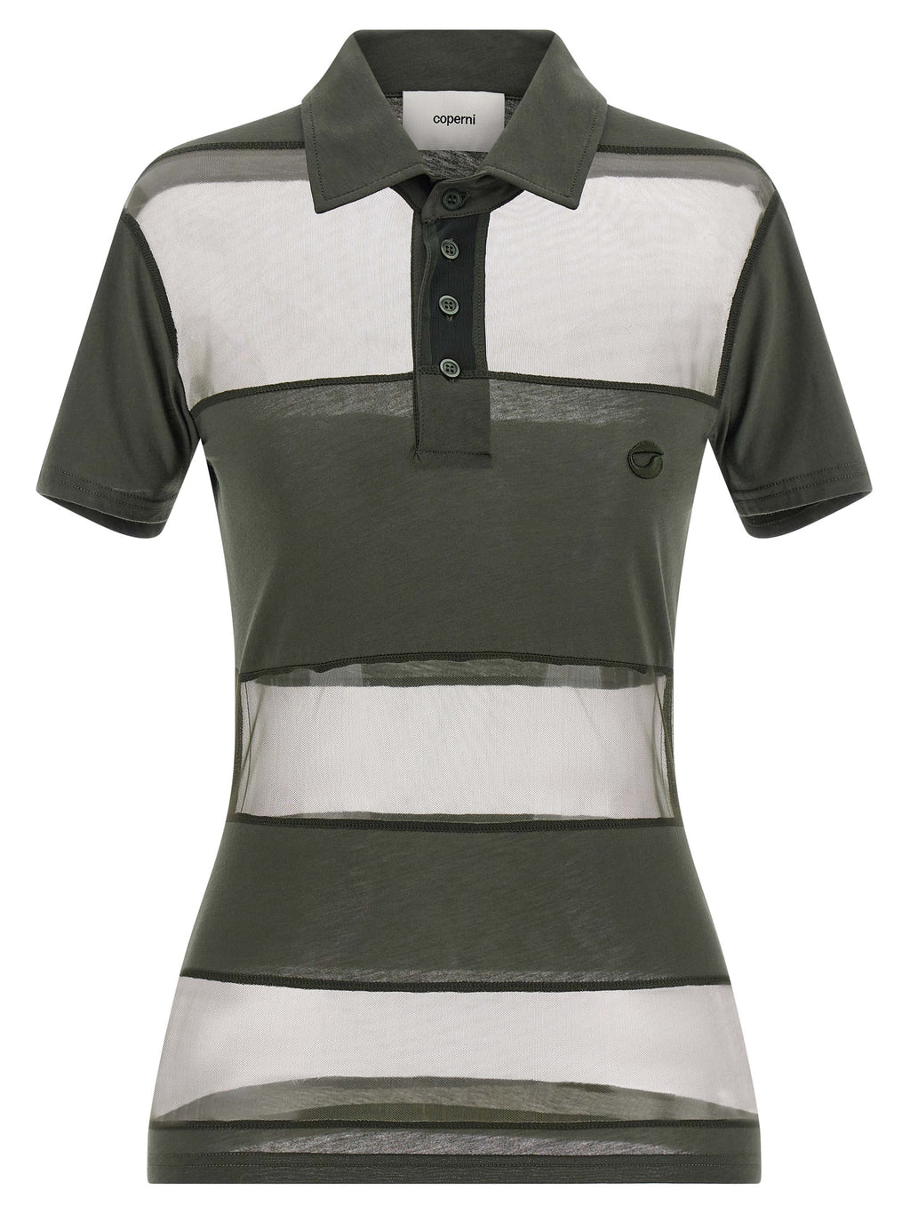 Coperni Bicolor Cotton Polo Shirt