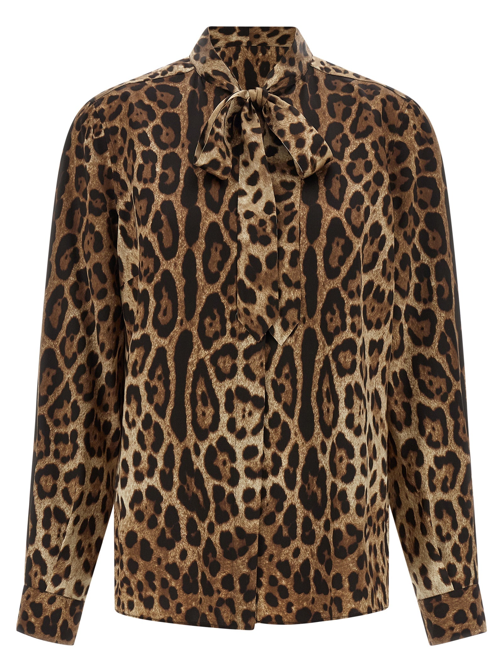 Dolce & Gabbana Brown Silk Blouse