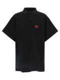 Balenciaga Black Cotton Polo Shirt