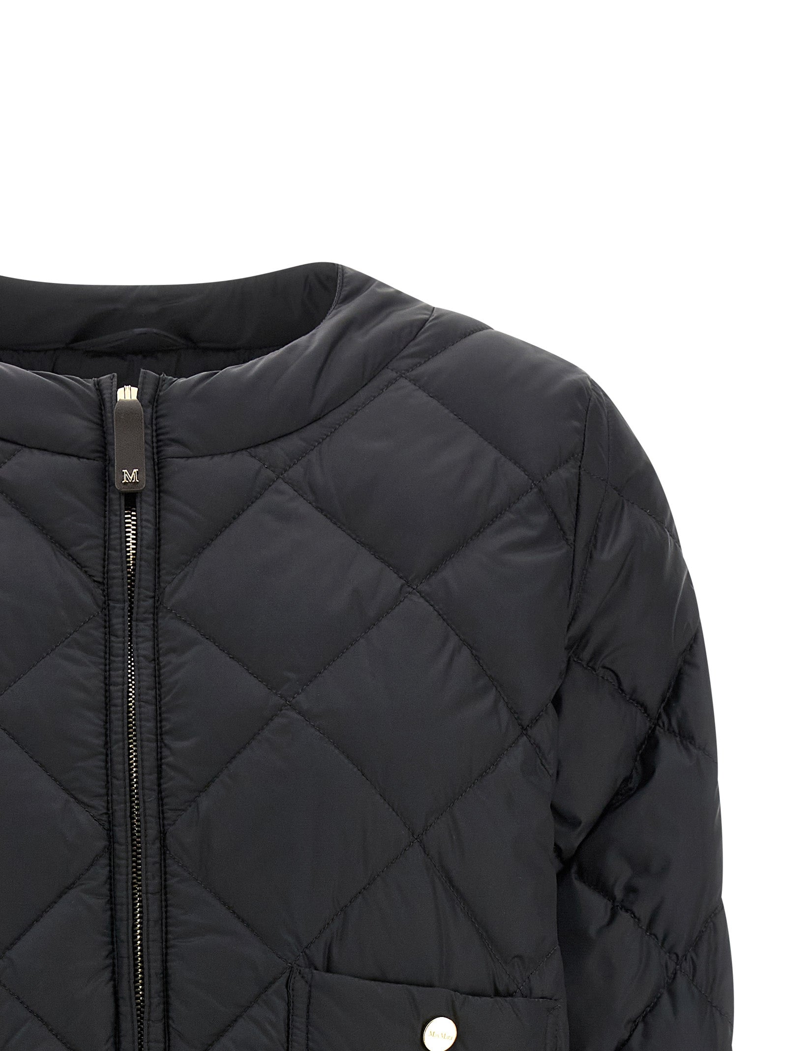 Max Mara Black Polyamide Full-Length Jacket