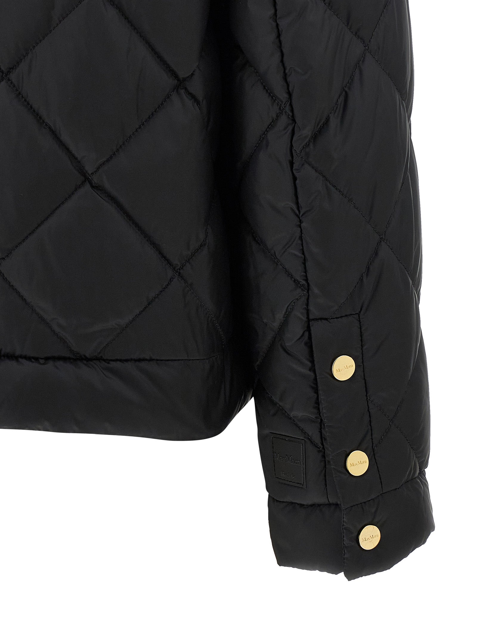 Max Mara Black Polyamide Full-Length Jacket