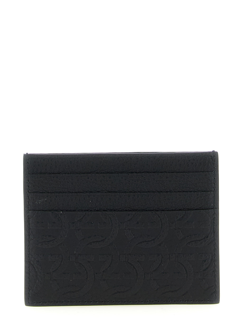 Ferragamo Black Calfskin Cardholder
