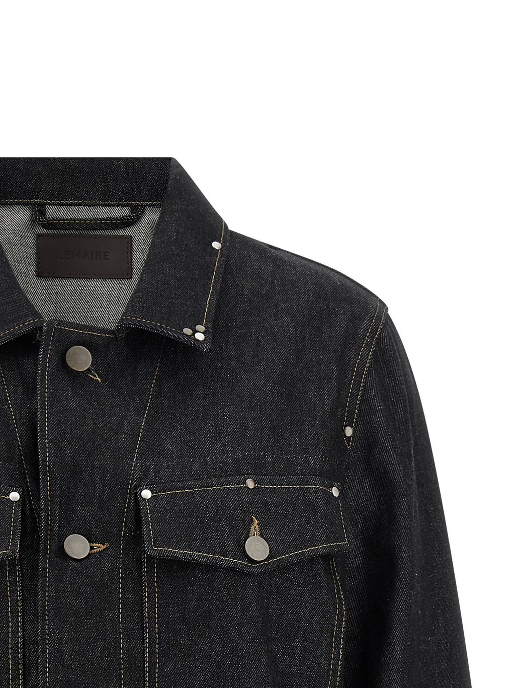 Lemaire Black Cotton Denim Jacket