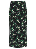 Dolce & Gabbana Black Silk Midi Skirt