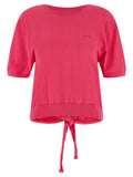 Ganni Fuchsia Organic Cotton Cardigan