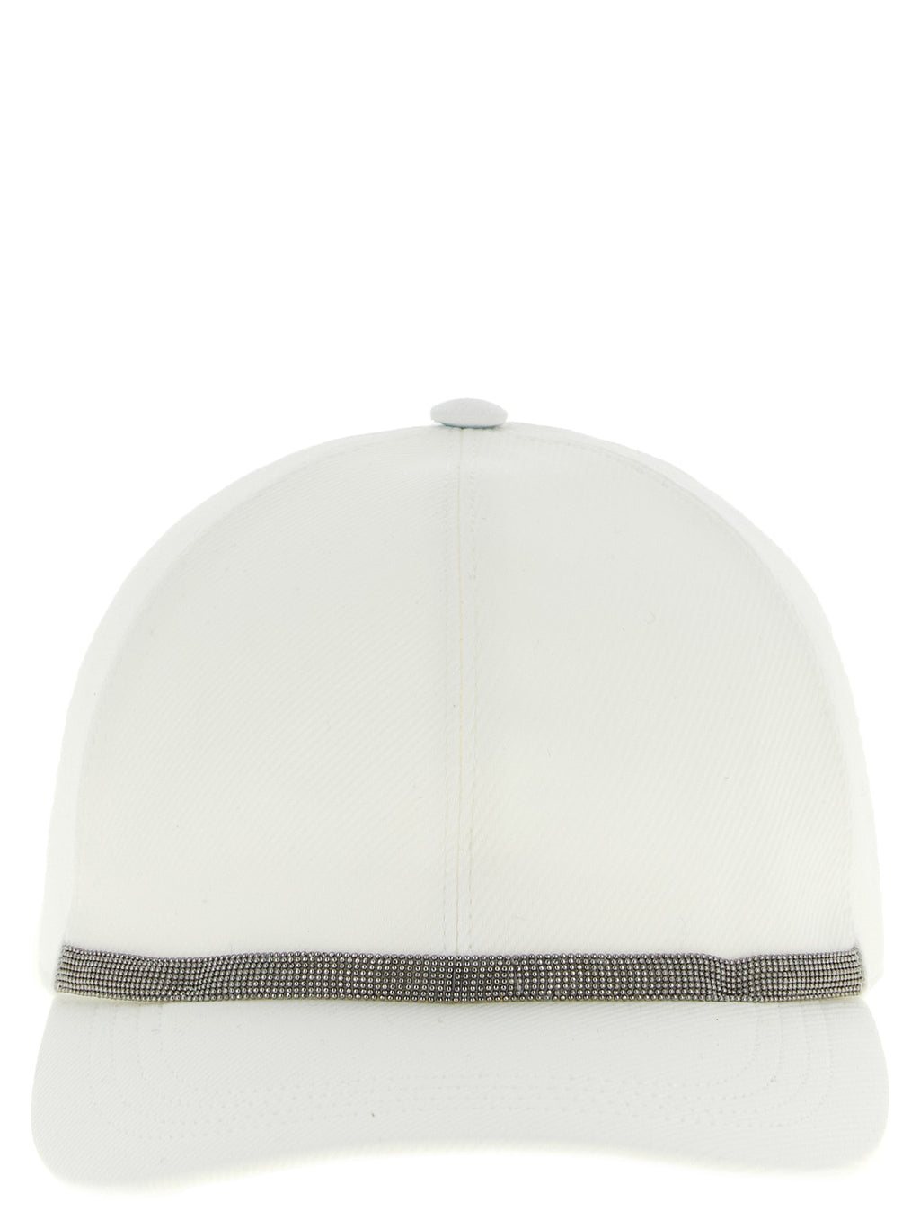 Brunello Cucinelli White Cotton Cap (Baseball Hat)