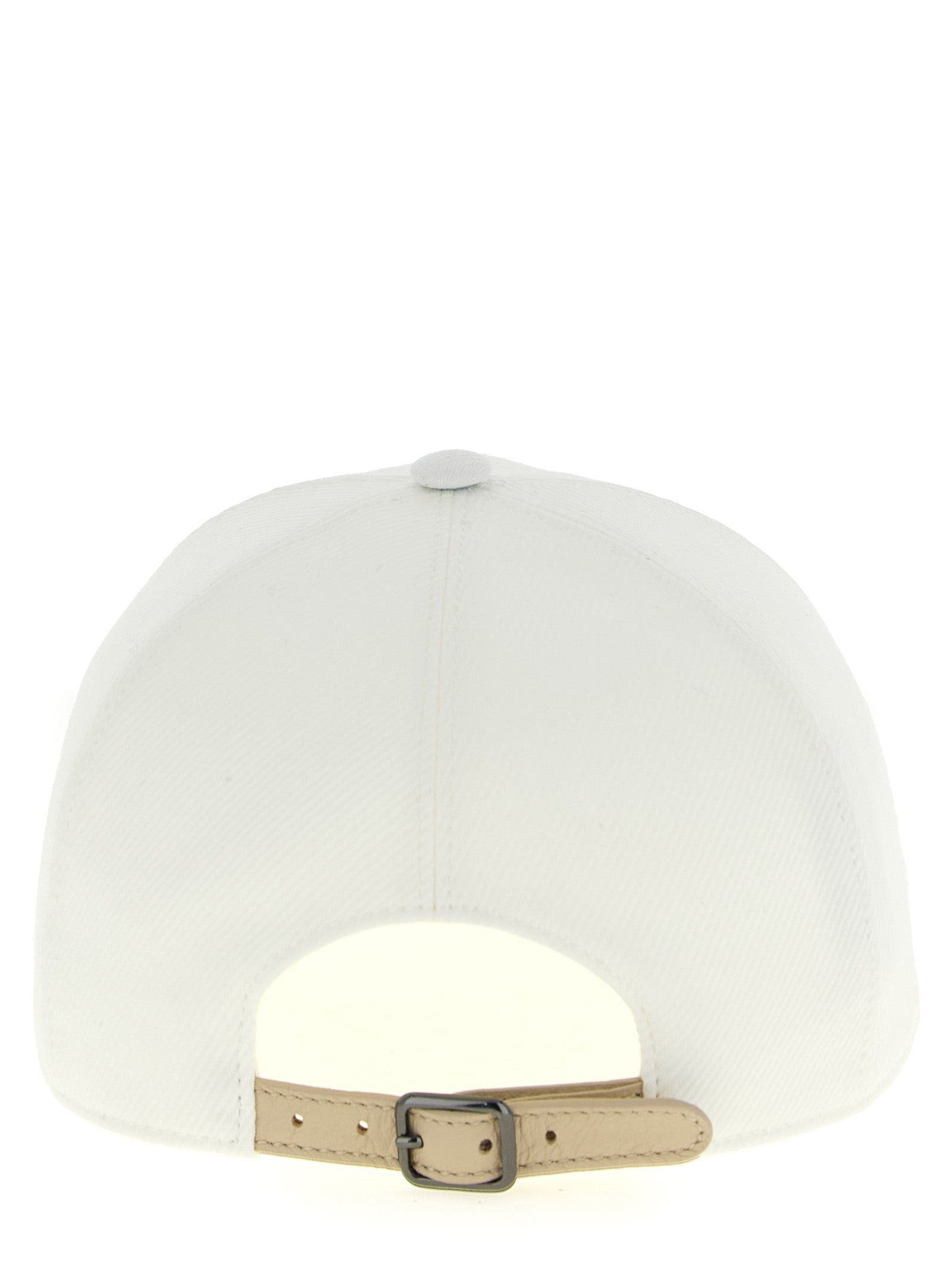 Brunello Cucinelli White Cotton Cap (Baseball Hat)