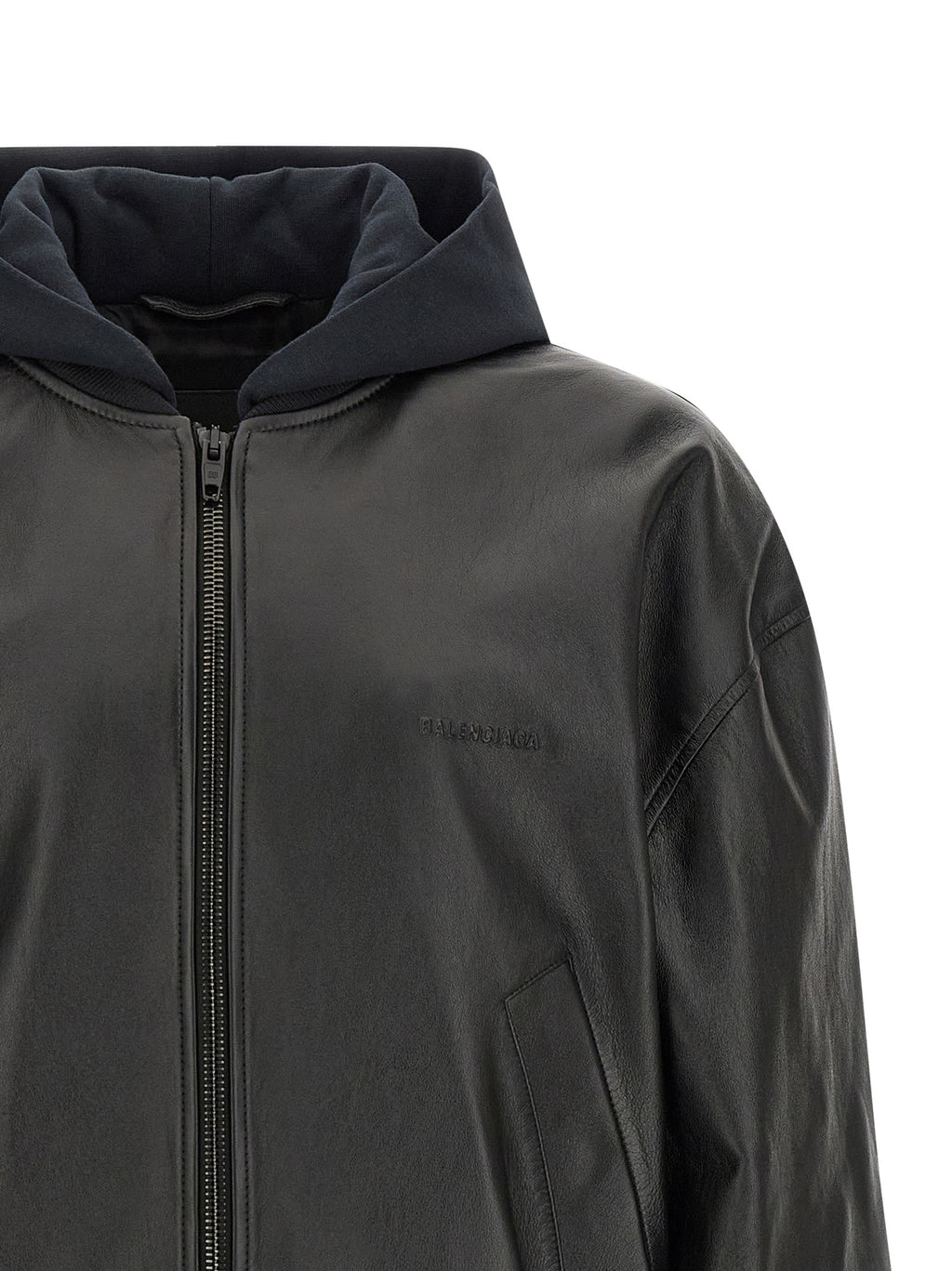Balenciaga Black Lamb Leather Leather Jacket