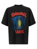 Balenciaga Black Cotton T-Shirt