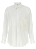 Comme Des Garçons White Cotton Blouse