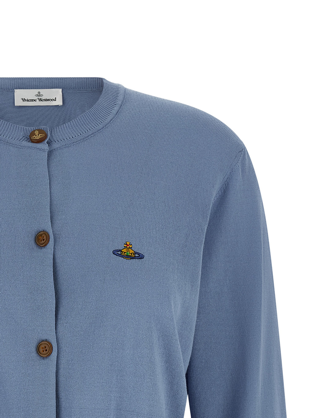 Vivienne Westwood Blue Cotton Cardigan