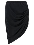 Courrèges Black Polyester Long Skirt