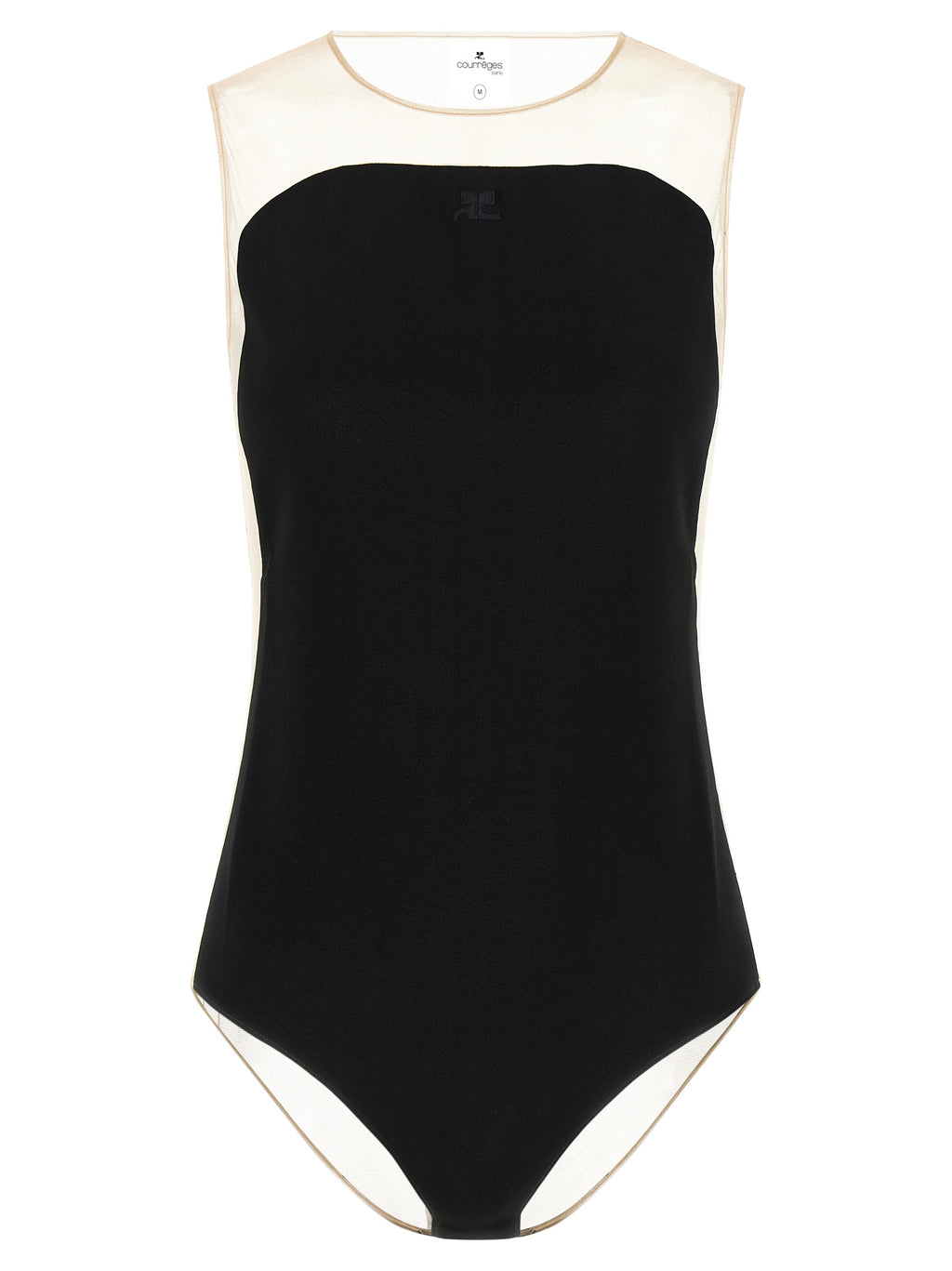 Courrèges Black Polyester Bodysuit
