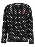 Comme Des Garçons Play Black Cotton Long Sleeve T-Shirt