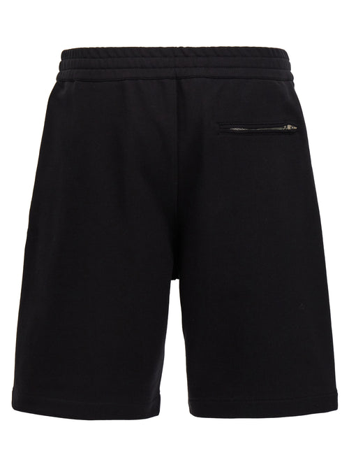 Alexander McQueen Black Cotton Bermuda Shorts