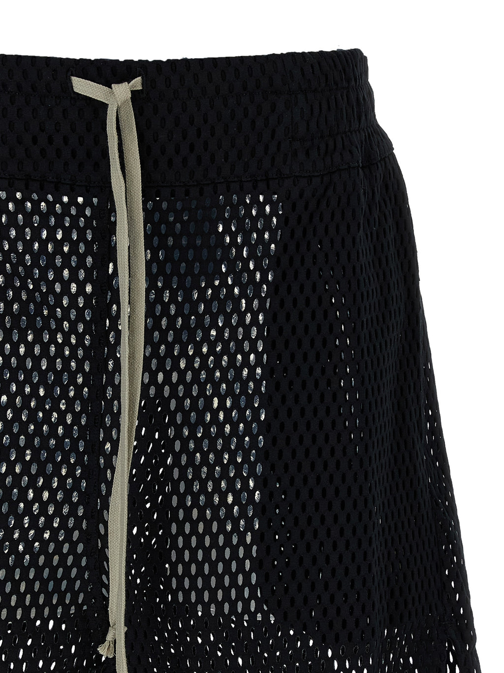 Rick Owens Black Cotton Bermuda Shorts
