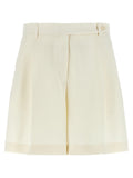 Brioni White Silk Bermuda Shorts