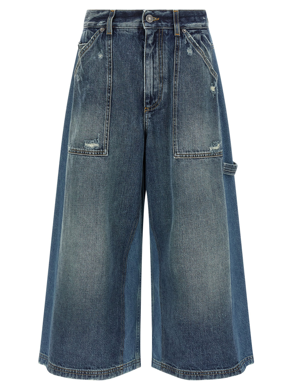 Dolce & Gabbana Blue Cotton Bermuda Shorts
