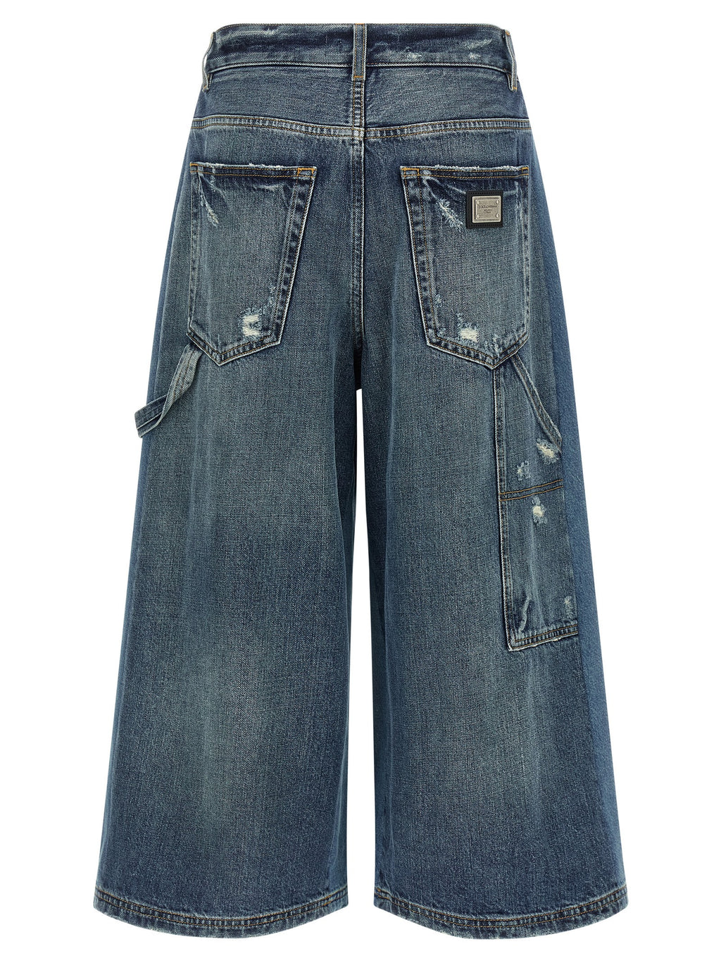 Dolce & Gabbana Blue Cotton Bermuda Shorts