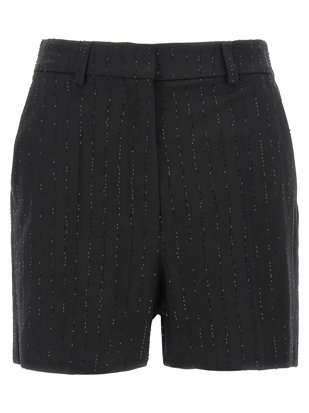 Max Mara Black Virgin Wool Bermuda Shorts