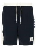 Thom Browne Blue Cotton Bermuda Shorts