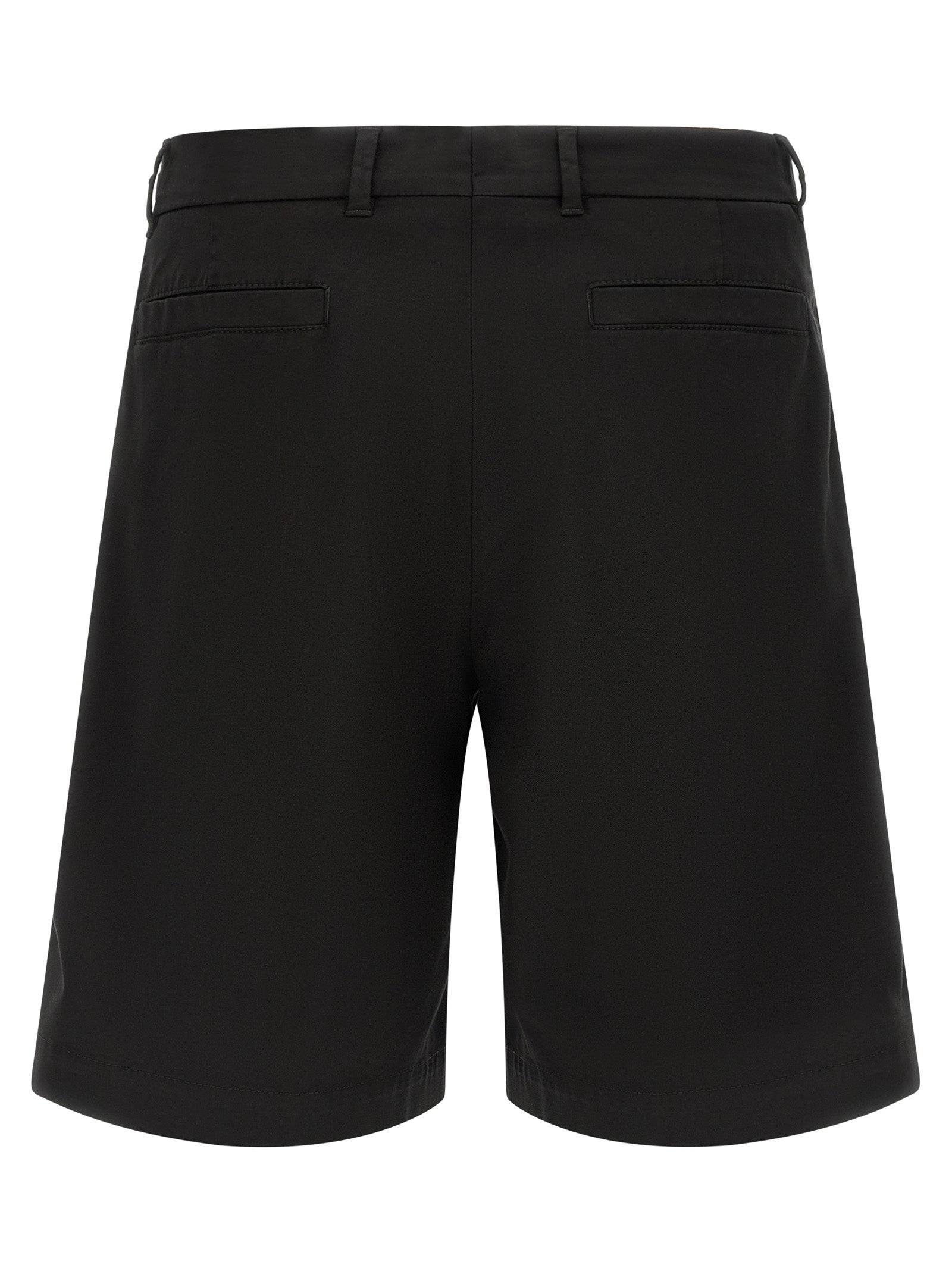 Brunello Cucinelli Black Cotton Bermuda Shorts