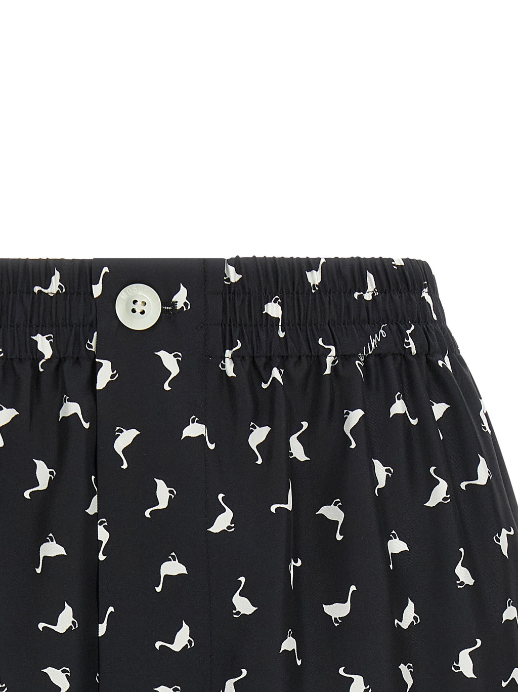 Moschino Bicolor Silk Bermuda Shorts