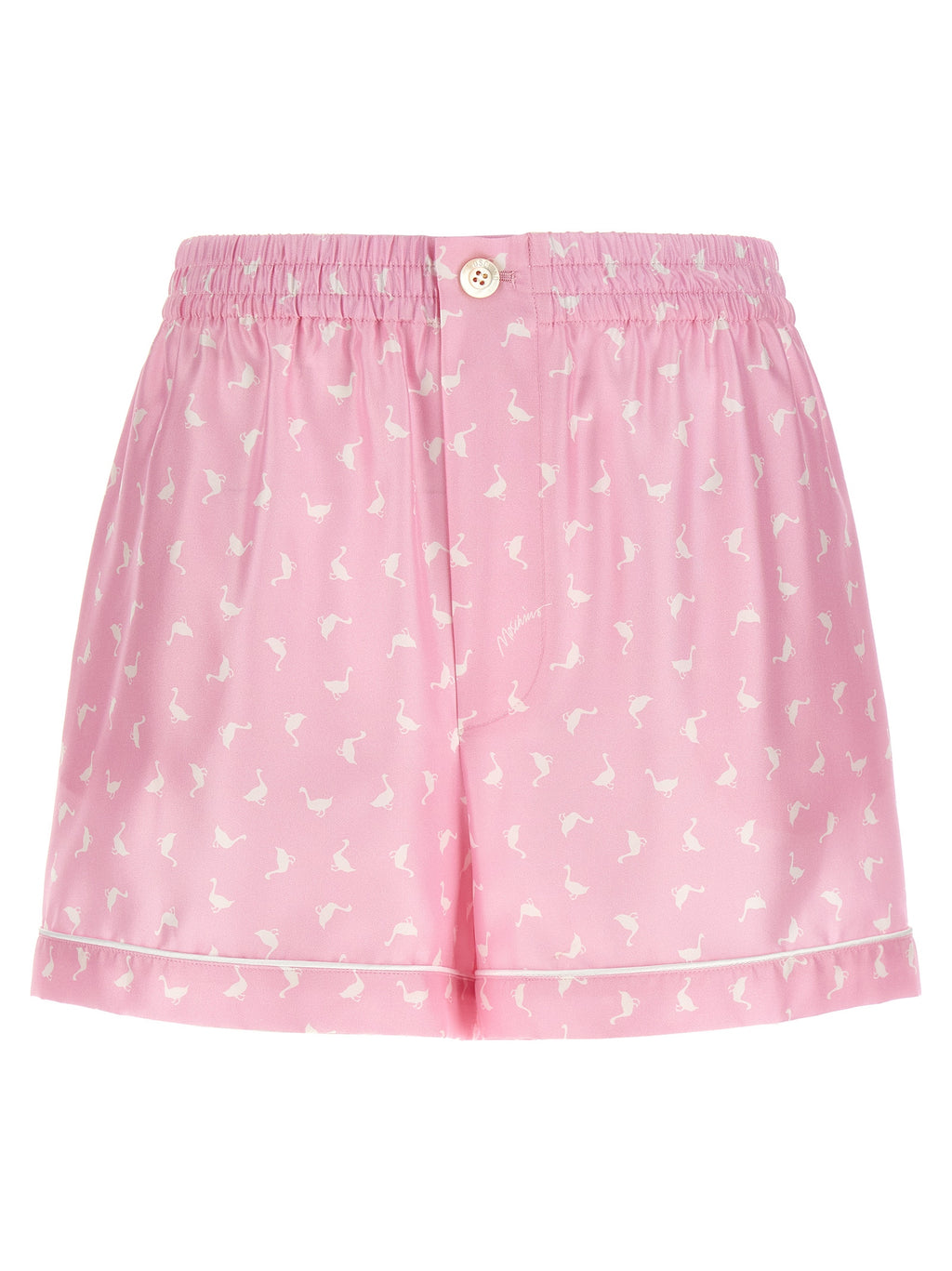 Moschino Multicolor Silk Bermuda Shorts