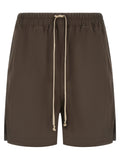 Rick Owens Brown Cotton Bermuda Shorts