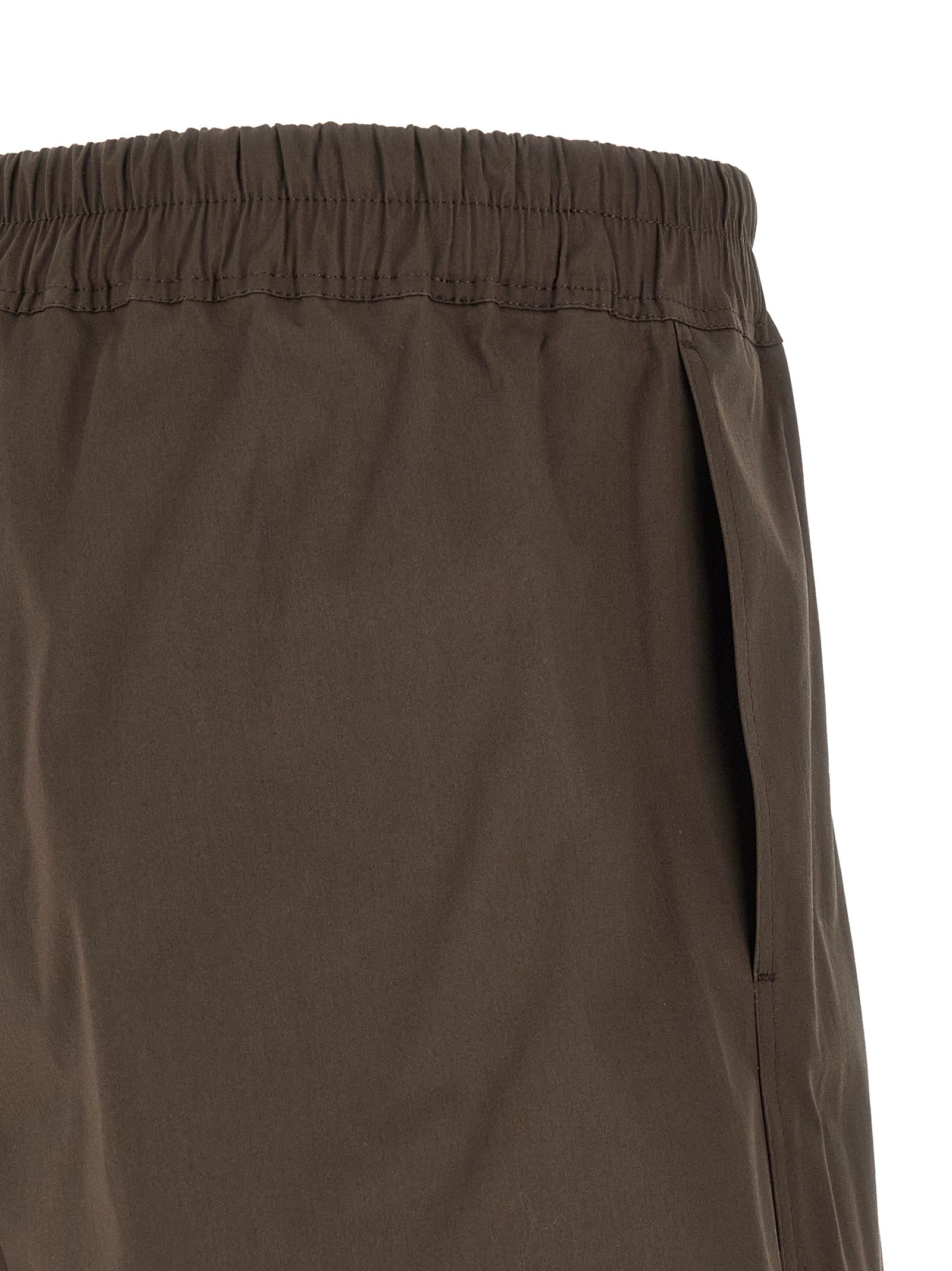 Rick Owens Brown Cotton Bermuda Shorts