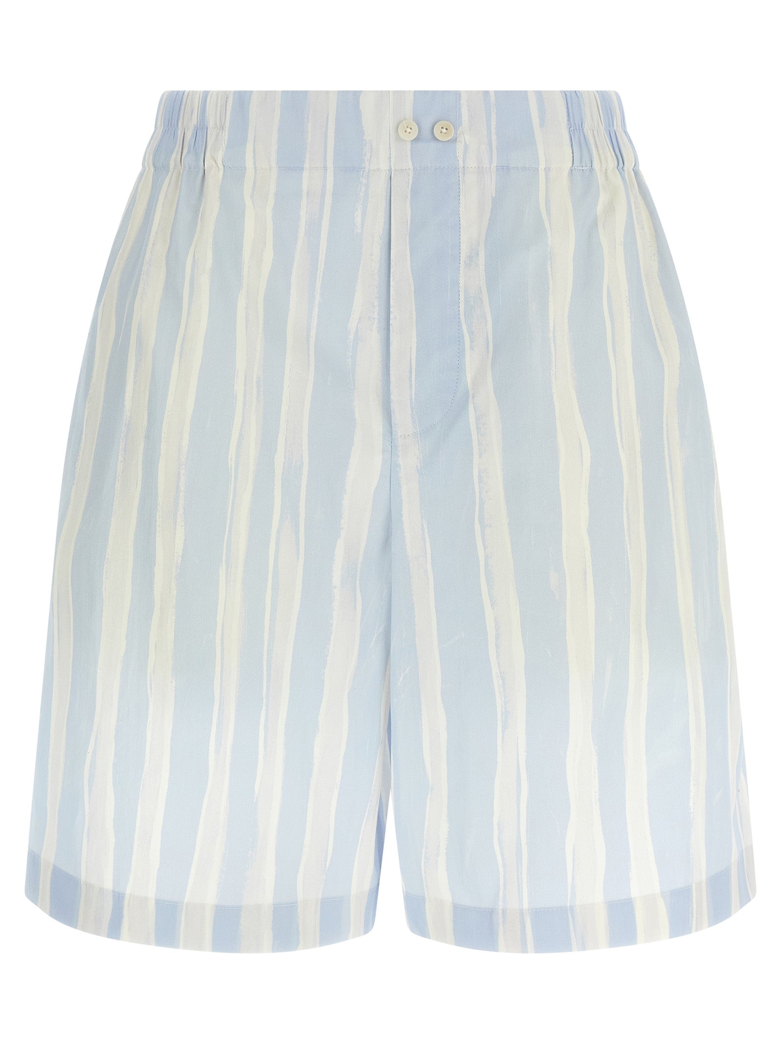 Jacquemus Blue Linen Bermuda Shorts