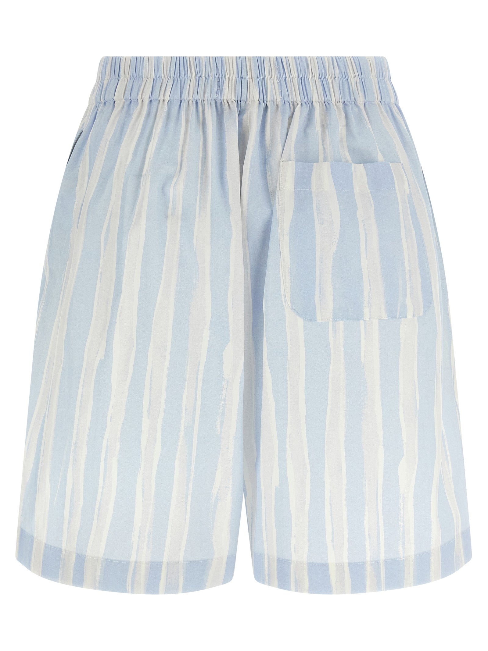 Jacquemus Blue Linen Bermuda Shorts