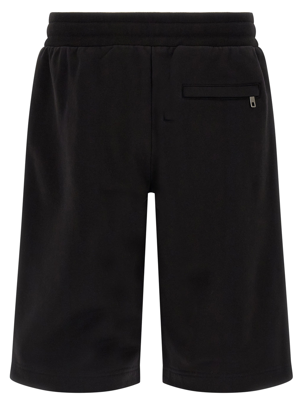 Dolce & Gabbana Black Cotton Bermuda Shorts
