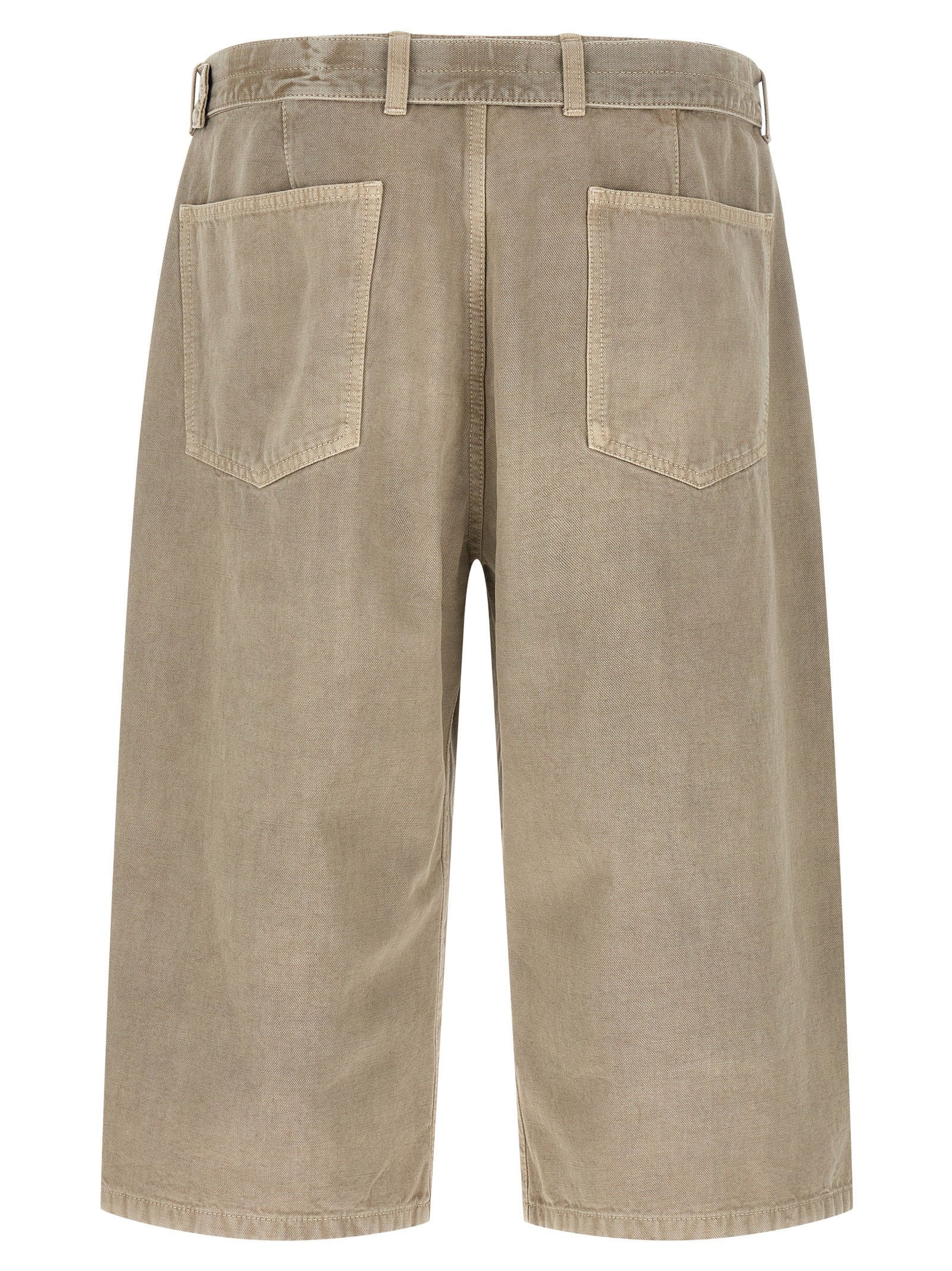 Lemaire Gray Cotton Bermuda Shorts